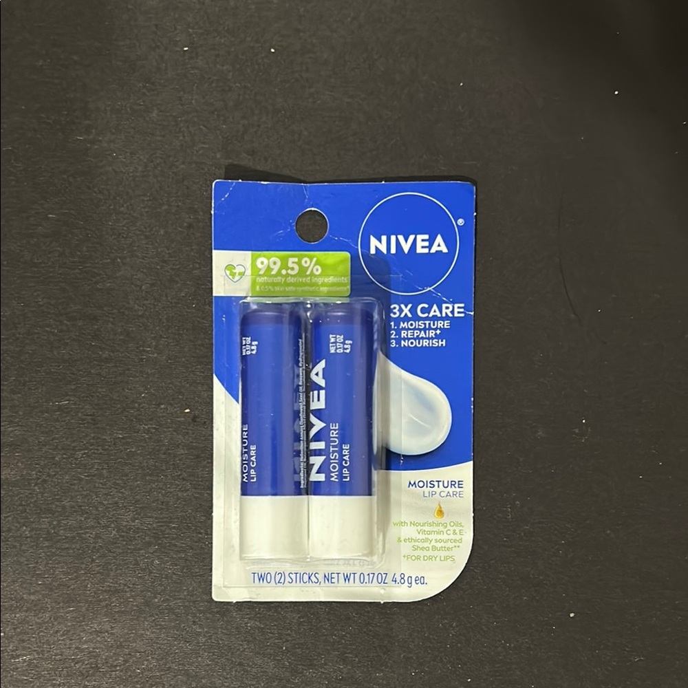 Nivea Moisture Lip Care 2-Pack